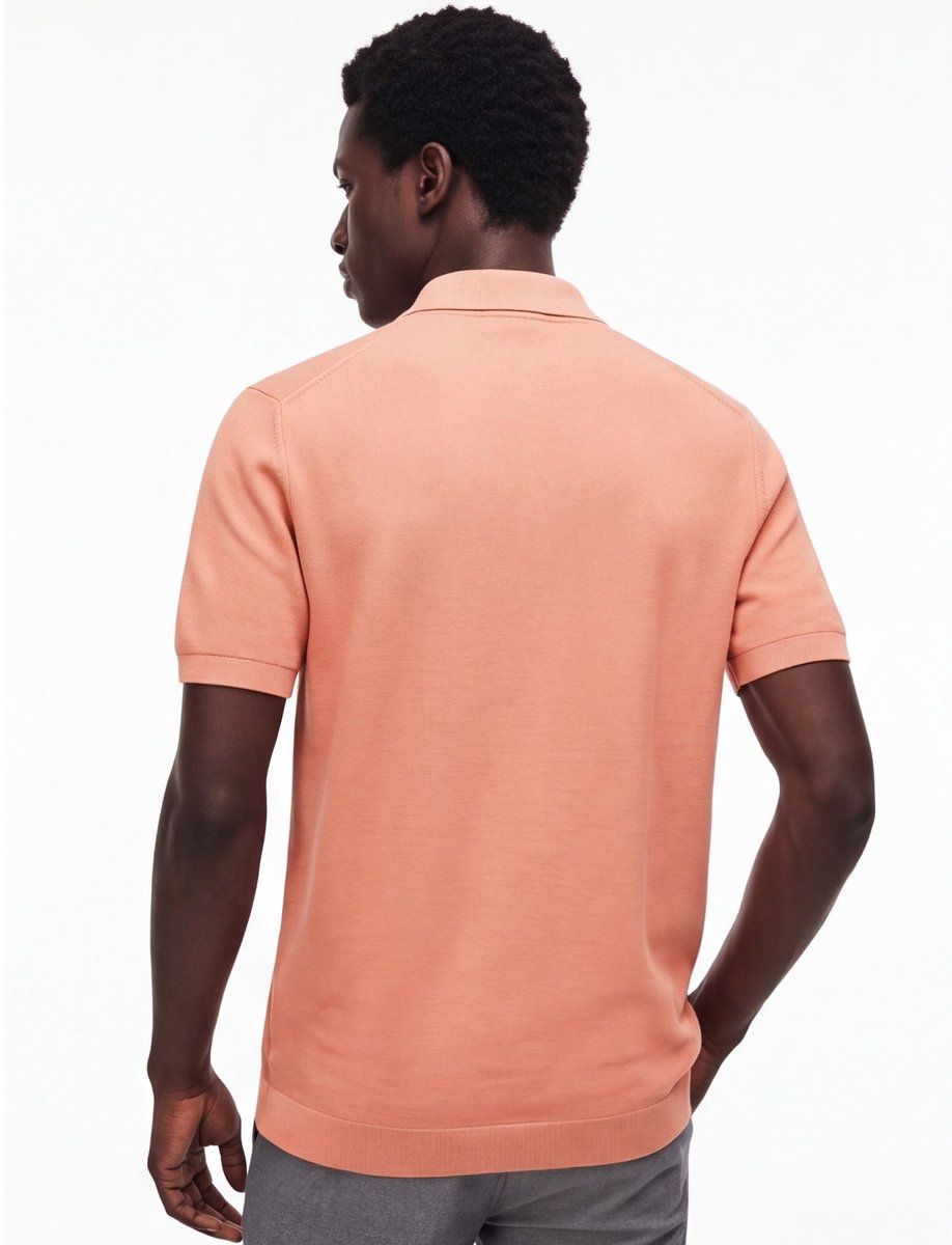 Lacoste poloshirt korte mouw oranje