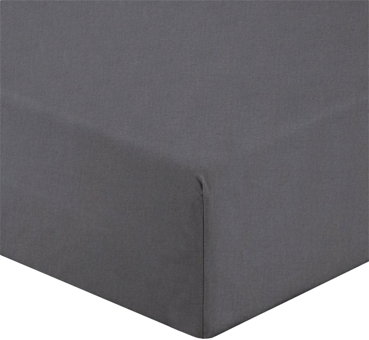 Solidchoice - Fitted Sheet 200x90cm - Perkaline Bedlakens in Anthraciet