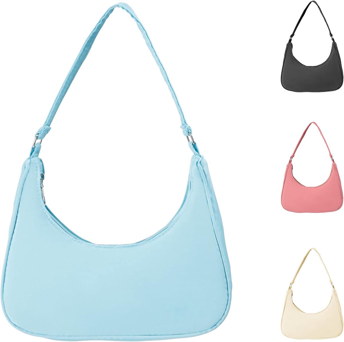 Shoulder bag ladies handbag nylon armpit bag Y2k shoulder bag small bags shoulder bags underarm bag for women - ShopVlot