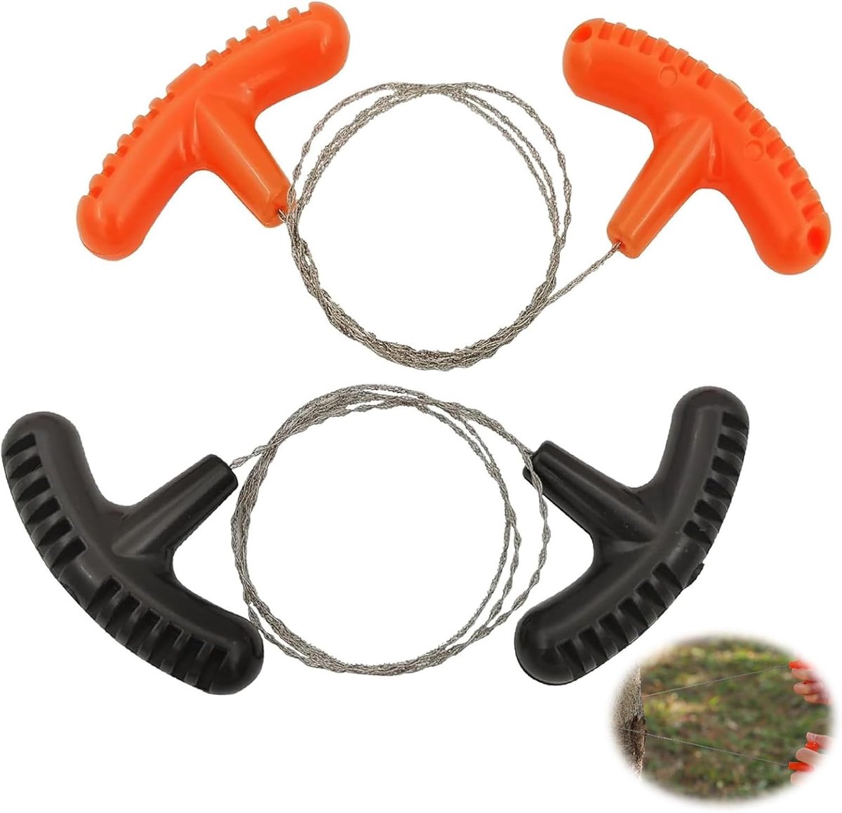 2pcs Stainless Steel Wire Saw 68cm Portable Pocket Saw Cable Saw Improved Hand Chainsaw Hand Chainsaw Hand Chainsaw - ShopVlot