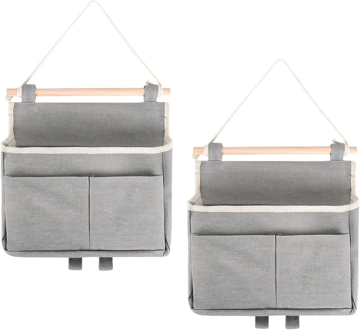 Two hanging organisers, wall organiser, with divided storage space and large capacity – perfect for offices, bedrooms - ShopVlot