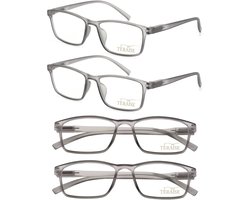 TERAISE 4 Pack Reading Glasses Blue Light Blocking Computer Glasses Ultralight High Elasticity Readers Reduce Eye - ShopVlot