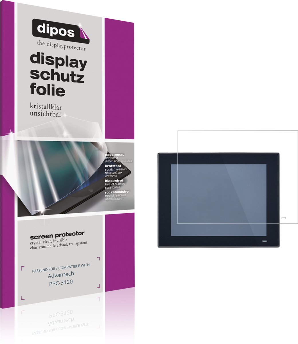 dipos – 2x Beschermfolie geschikt voor Advantech PPC-3120 | Krasbestendige & heldere Screenprotector Ultra-Thin