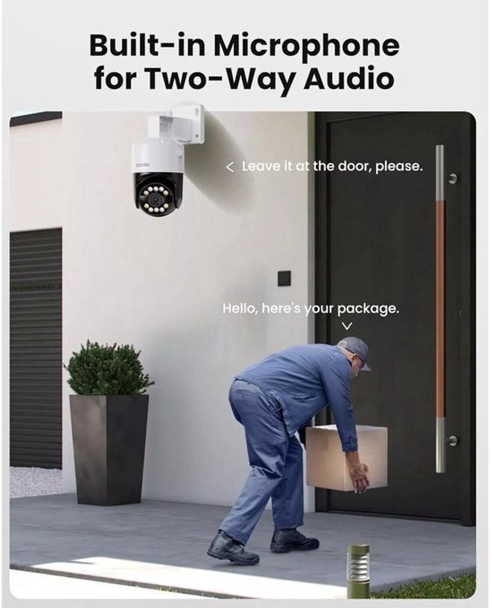 4K Beveiligingscamera Systeem – IP Camera – Surveillance Camera – CCTV Camera – Buiten Camera – AI Gezichts- en Bewegingsdetectie – PoE Eenvoudige Installatie – Witte Variant