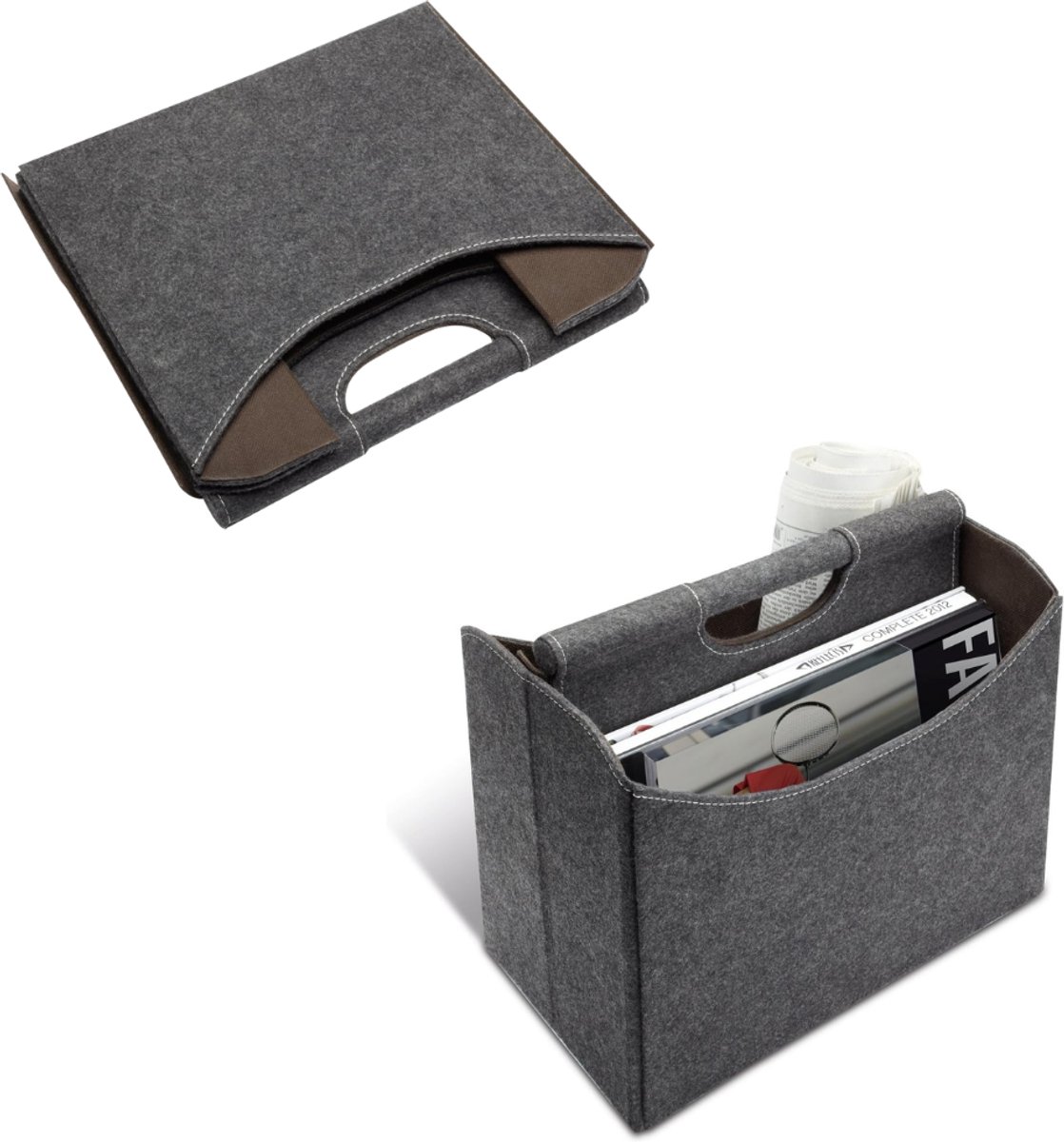 Zavio® Krantenbak - Lectuurbak - Tijdschriftenhouder - Magazinehouder