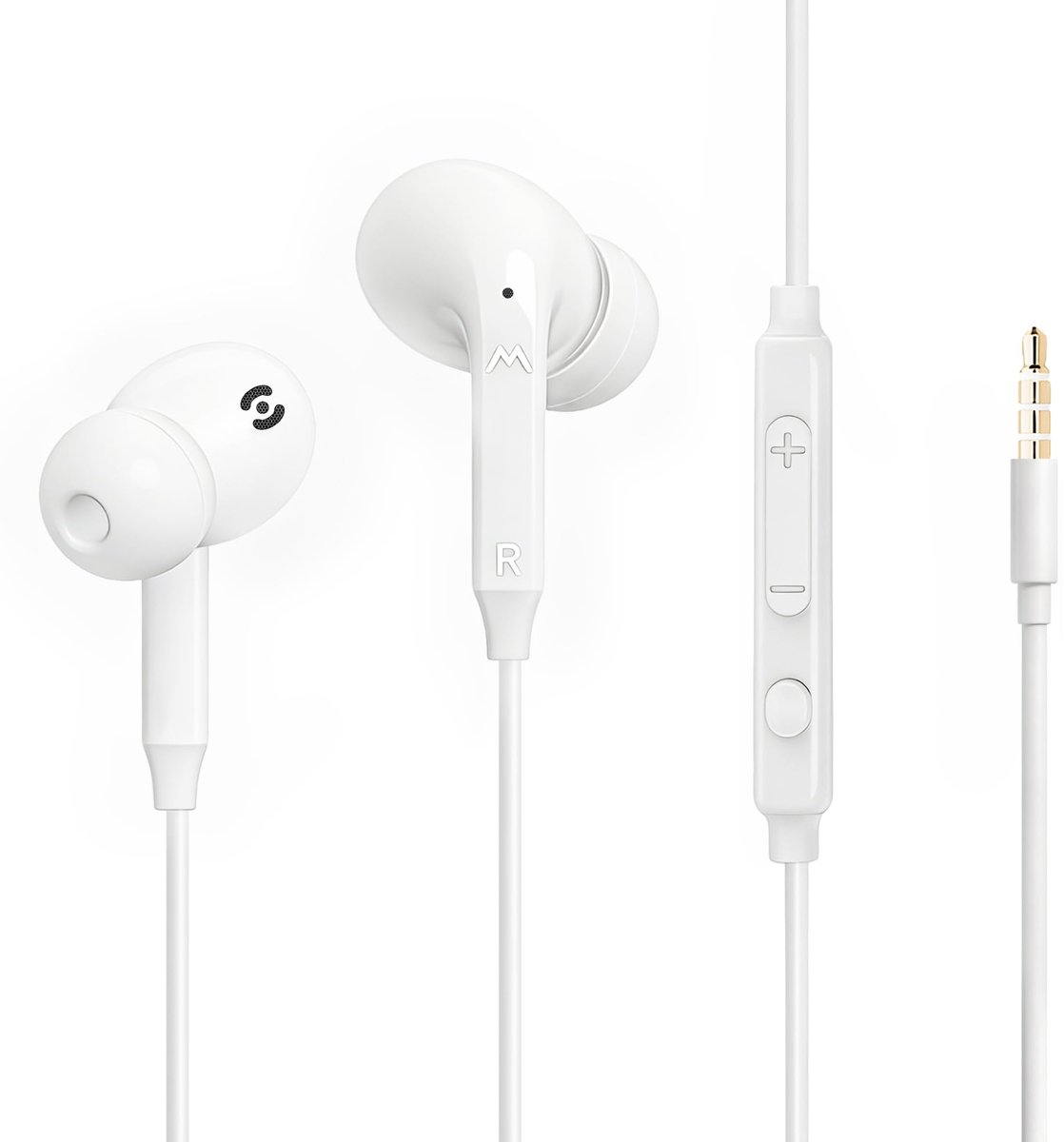 Solidchoice - Hoofdtelefoon met Kabel en Microfoon - In-Ear Oordopjes met 3,5 mm Jack