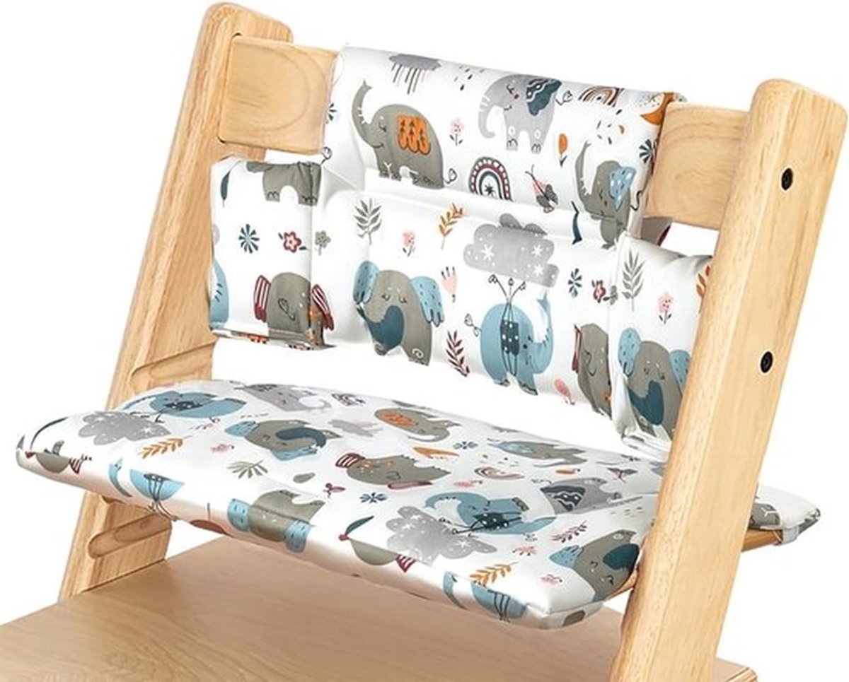 Zitkussen voor Kinderstoelen – Comfortabel en Eenvoudig Bevestigbaar, Verkrijgbaar in Diverse Kleuren en Stijlen