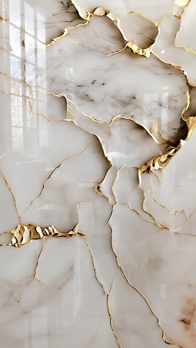 PVC Wandpaneel Fantasy Gold - Hoogglans 120x280x0,3 cm | Wandbekleding | Wandpanelen | PVC Paneel | Goud | Hoogglans Wand | Decoratieve Wandpanelen | Waterbestendig