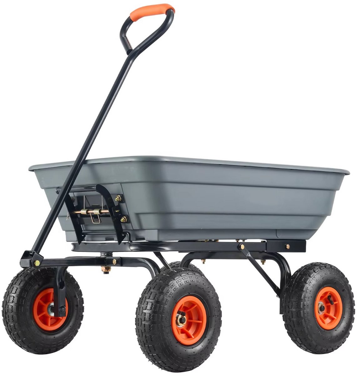 NordHaus Tuinkar - Stortkar - Tuinwagen - Draagvermogen tot 272 kg - 4 kubieke voet inhoud met 25,5 cm banden