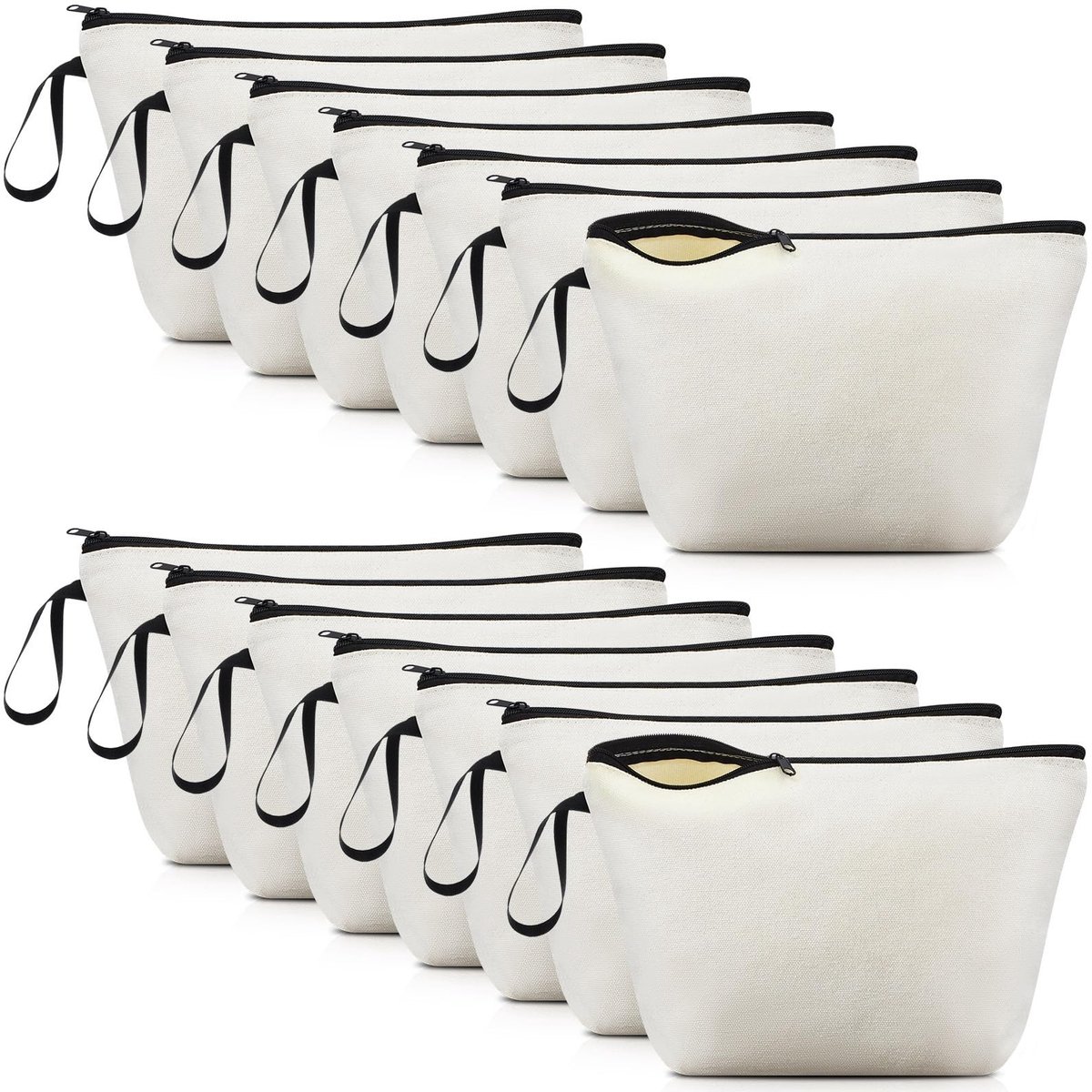 Solidchoice - Canvas Make-up Tas - Lege DIY Opslagzakken voor Creatieve Projecten