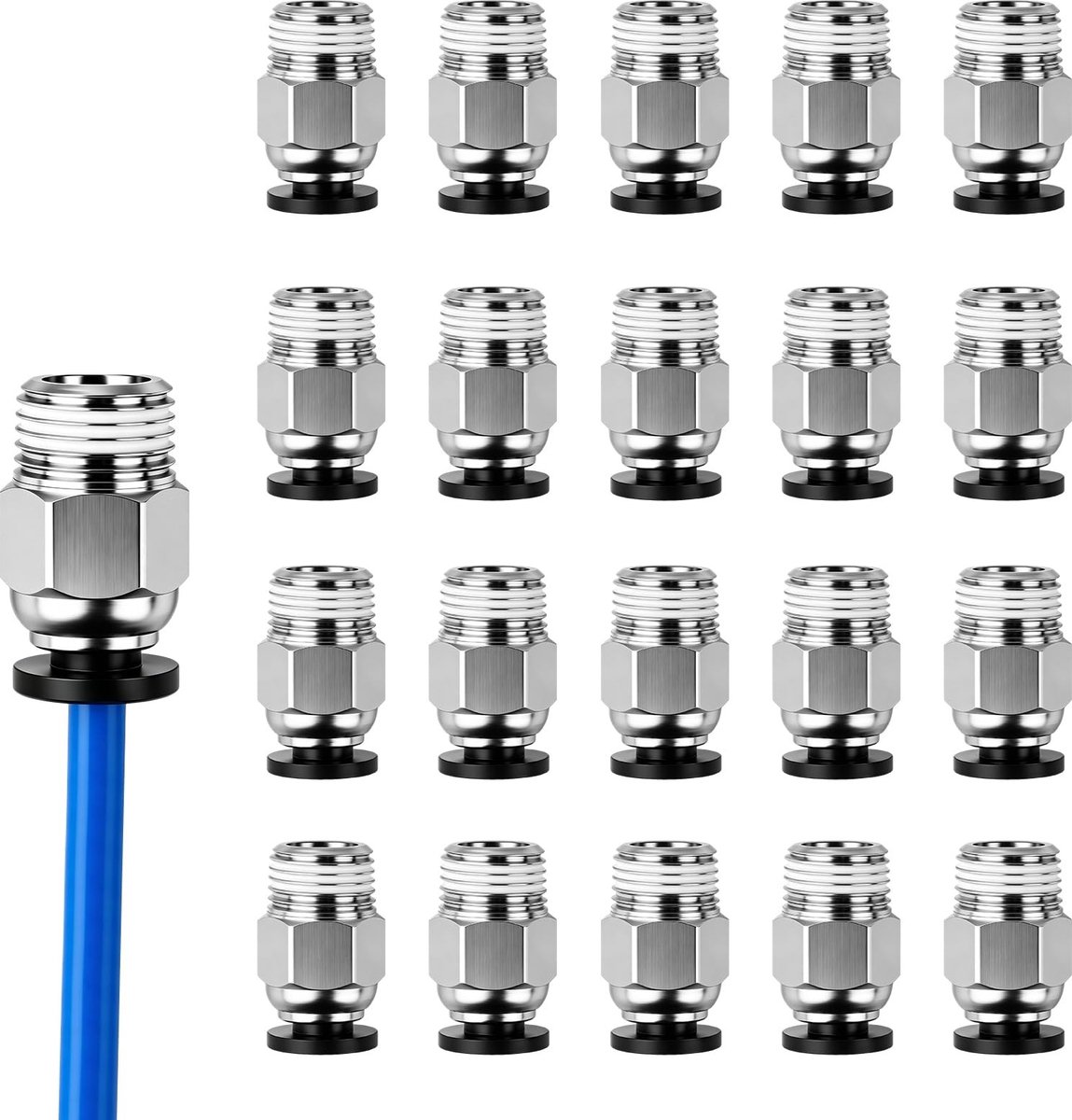 Solidchoice - Set van 21 PC4-M10 Pneumatische Connectoren voor 3D-printers
