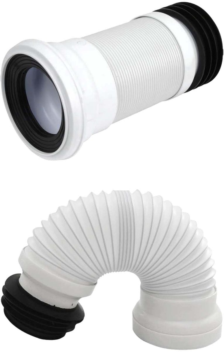 Solidchoice - Aansluitslang Toilet Uitbreidbaar - Flexibele Wc-Aansluiting 260-500 mm