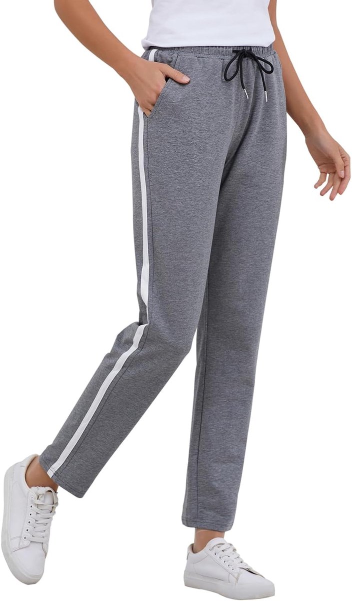 Joggingbroeken Dames - Katoen - Elastische Taille - Perfect voor Yoga en Fitness - SnelShoppen