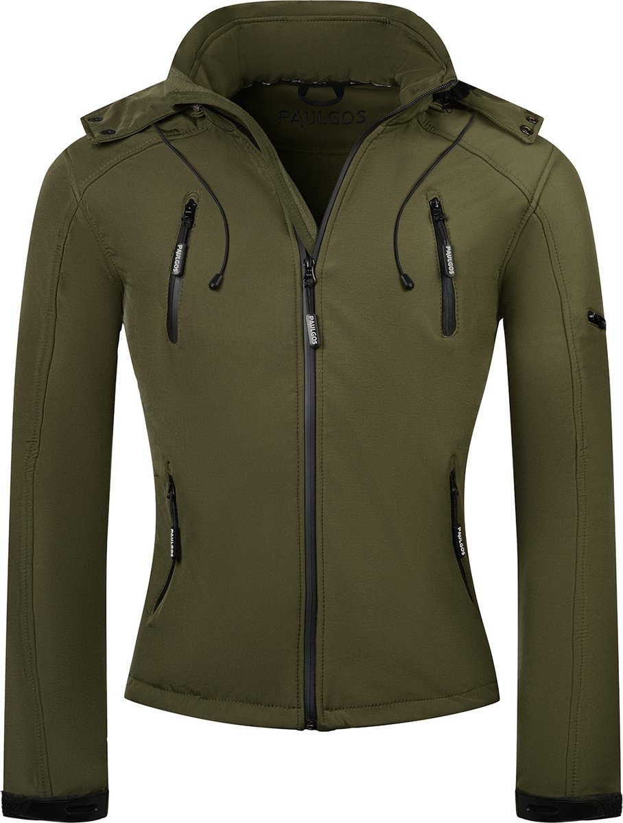 PAULGOS Softshelljas voor heren – Functionele outdoor- en vrijetijdsjas – Maten S–5XL