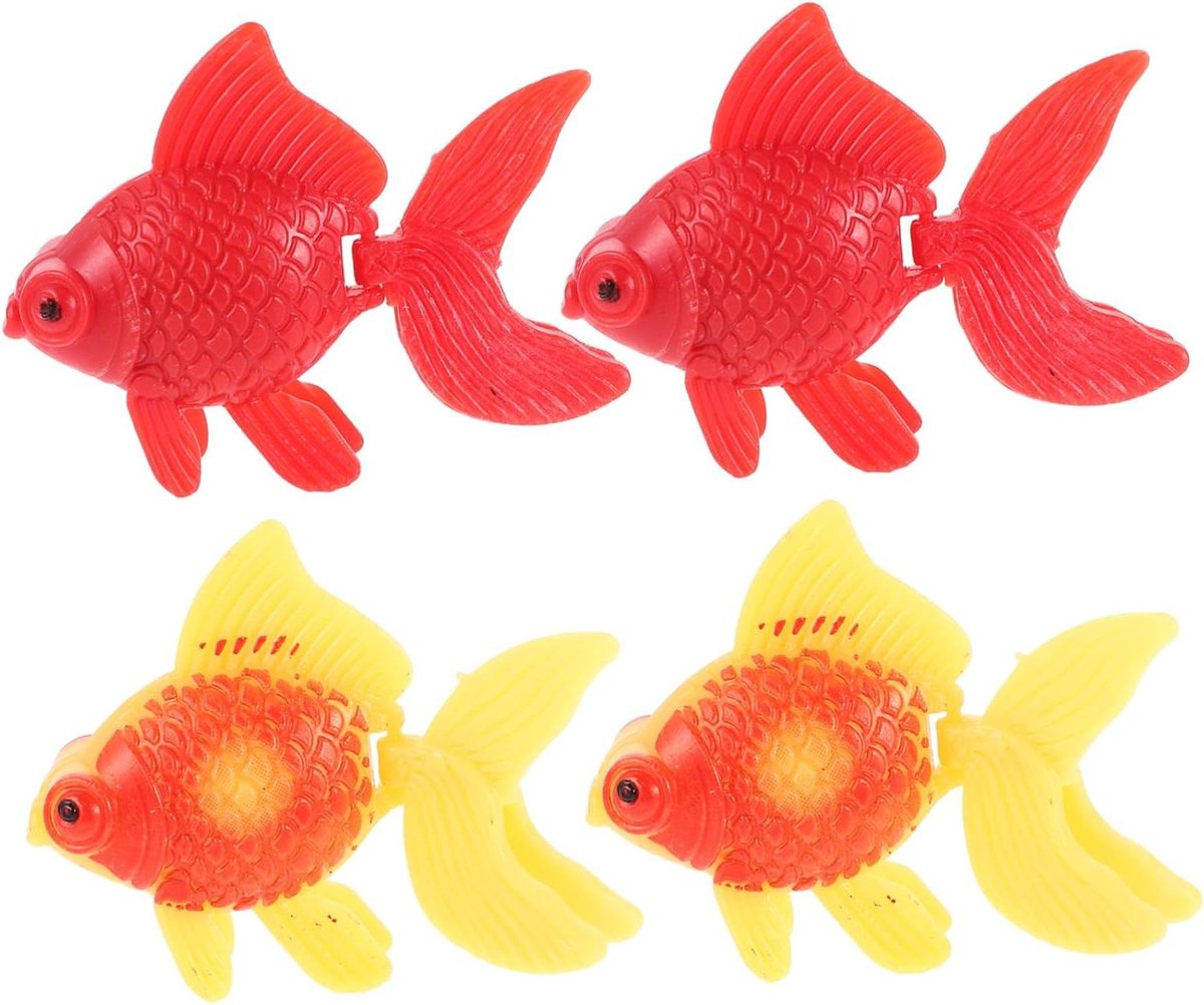 Gesimuleerde Goudvis Modellen - Nep Vissen Aquarium - Aquarium Decoratie - Levensecht Ontwerp - 5.50X3.50X1.20CM - Gemengde Kleuren