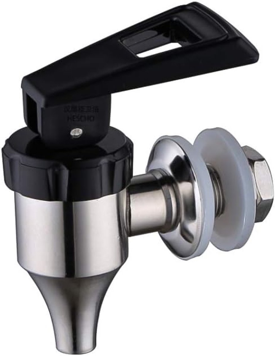 Draaitap, aftapkraan waterkraan uit 304 roestvrij staal, voor drankdispensers 1/2 inch