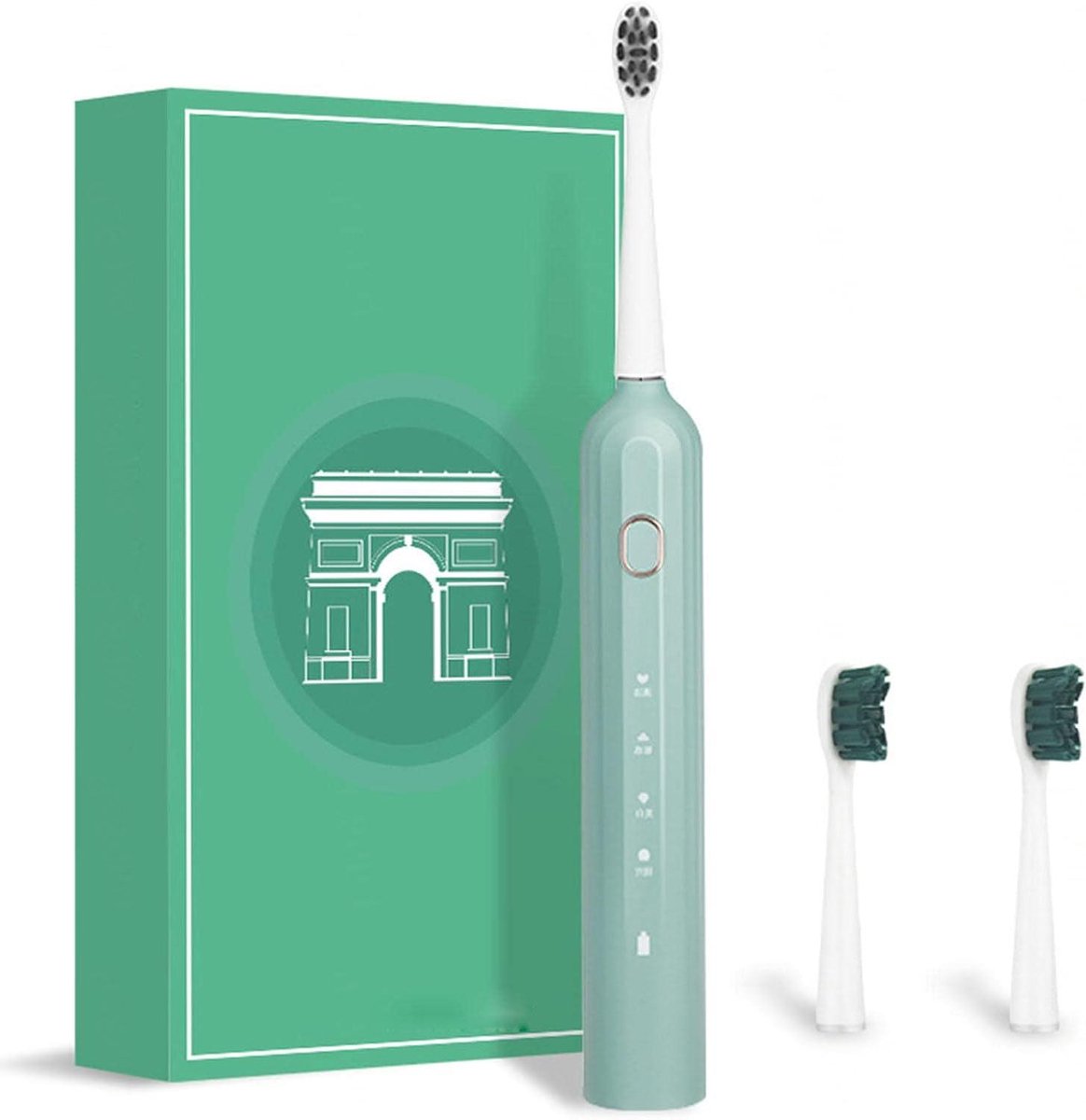 Elektrische Tandenborstel - Sonische Tandenborstel - Mondhygiëne Verbeteren - 40.000 Microborstels - 2 Opzetborstels - Roze