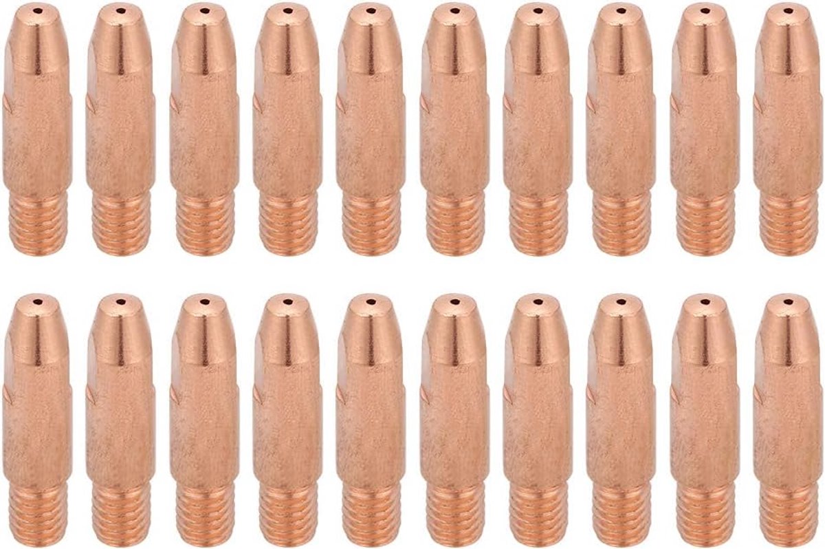Lastips, 20 -stcs Koperen Punt, Lastips Mig Mag Tips Mig Fakkel Tip Fakkel voor 24kd /mag Lasporch (1.2)