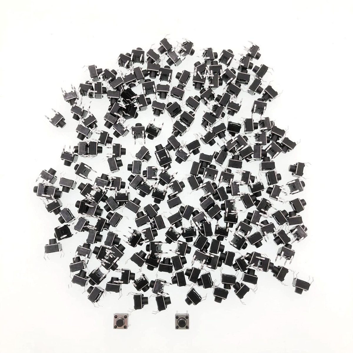 200 x Tactiele drukknopschakelaar micro kortstondige tact assortiment kit voor televisie audioapparatuur computer