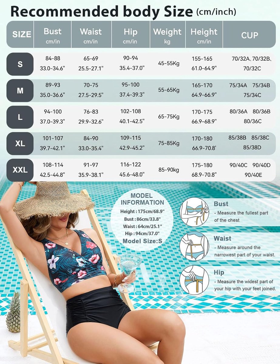 Dames hoog getailleerde 2-delige badpak bikinisets gewatteerde push-up buikcontrole badpakken vintage halter zwemkostuum strandkleding dames badmode, bloemen groen, S