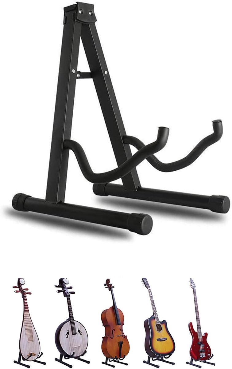 Standaard voor gitaar, standaard voor klassieke gitaar, standaard voor akoestische gitaar, accessoires voor elektrische bas
