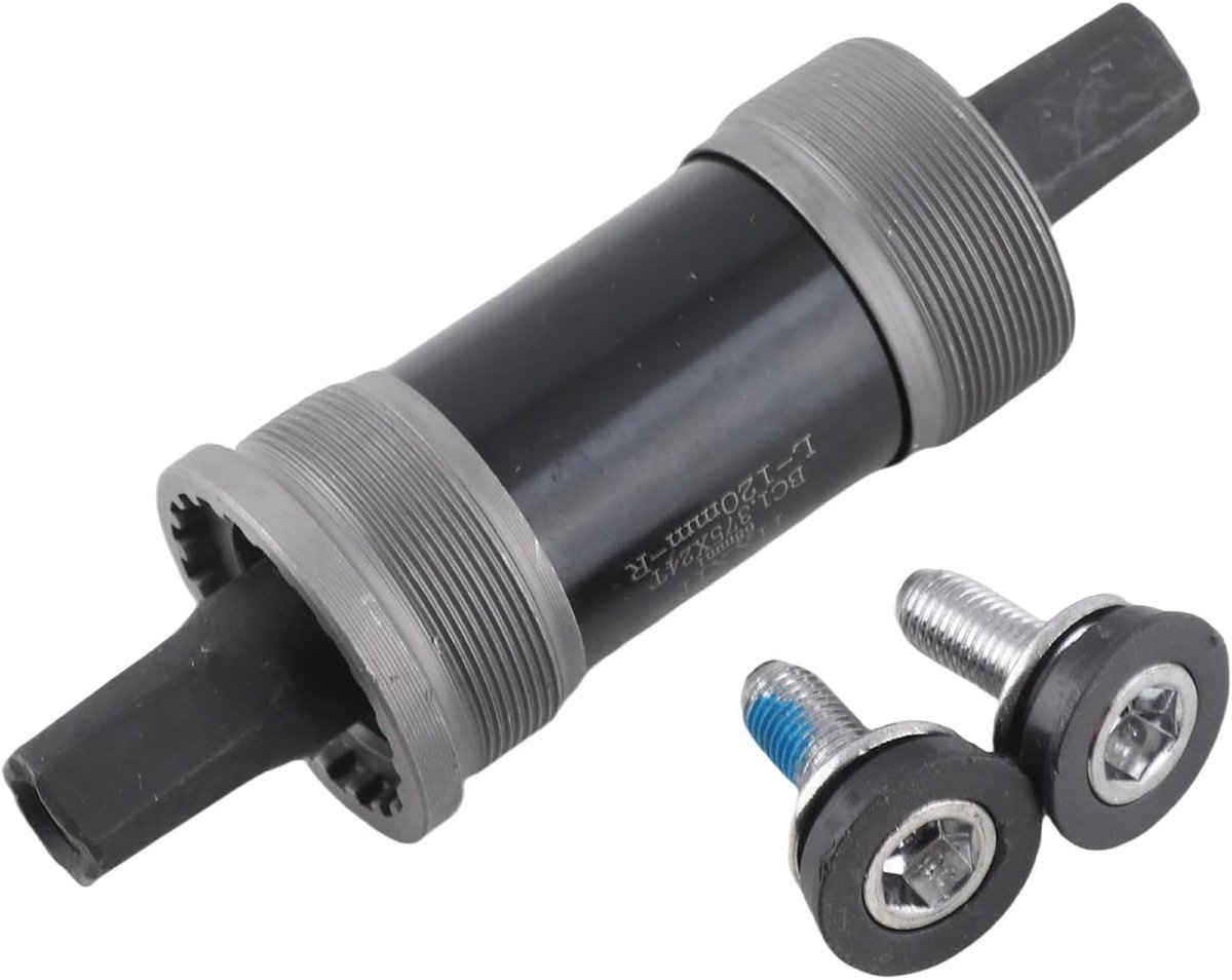Trapas, 118x68mm Koolstofstaal Geïntegreerde Middenas Vierkante Gat Crank As Verzegelde Lagers Fiets BB voor MountainBicycle Accessoires