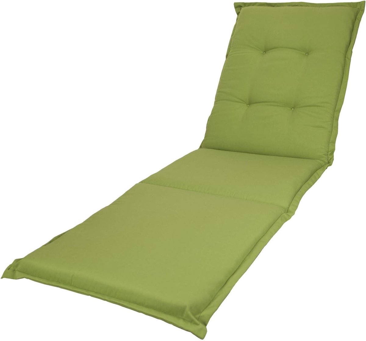 Lounger kussen 195 x 60 cm - Office Green - Stevige foam - Extra comfort voor buiten - SnelShoppen