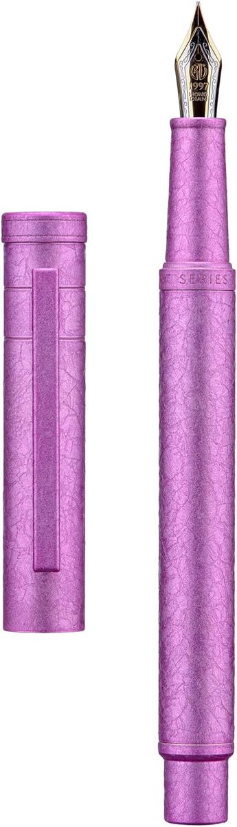 1851 Forest Vulpen Roze Ijsbloem, Medium Penpunt Klassiek Ontwerp met Converter en Metalen Penkoffer