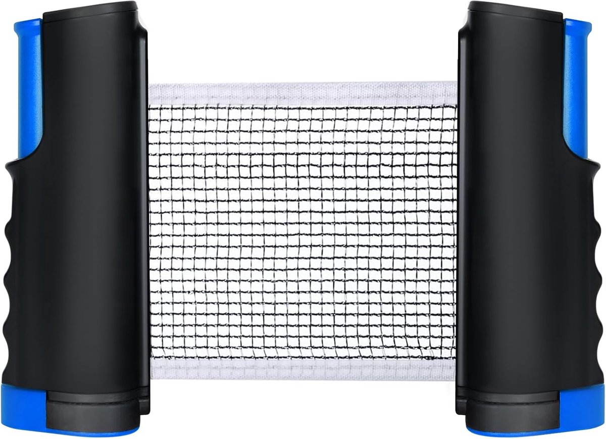 Tafeltennisnet, intrekbaar, draagbaar, vervangingsnet voor tafeltennistafel, bureau, eettafel, kan tot 170 cm worden verlengd