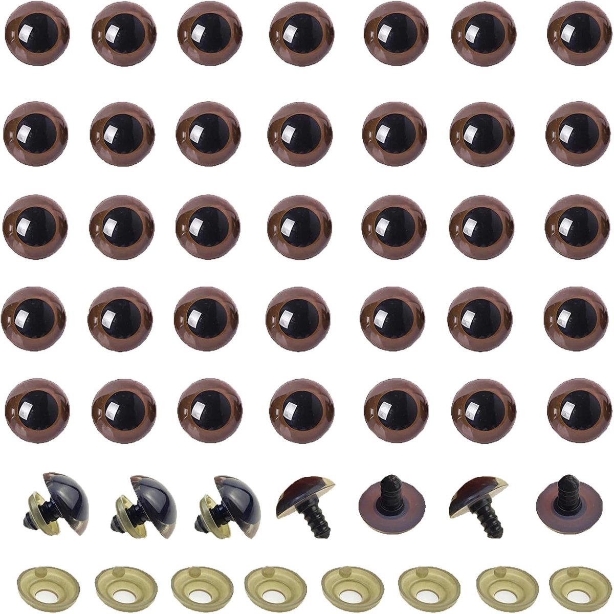 Ogen DIY Naaien Crafting Knoppen Craft Ogen voor Craft Supply Puppet Teddy Bear Pop Dier Gevulde Speelgoed (22mm)