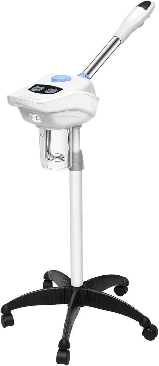 750 W Nano gezichtsstomer, professioneel ozonschoonheidsapparaat met 860 ml grote tank, 360° draaibare ozon spa, vaporizador, gezichtstomer voor dieptereiniging, hydratatie, spa en