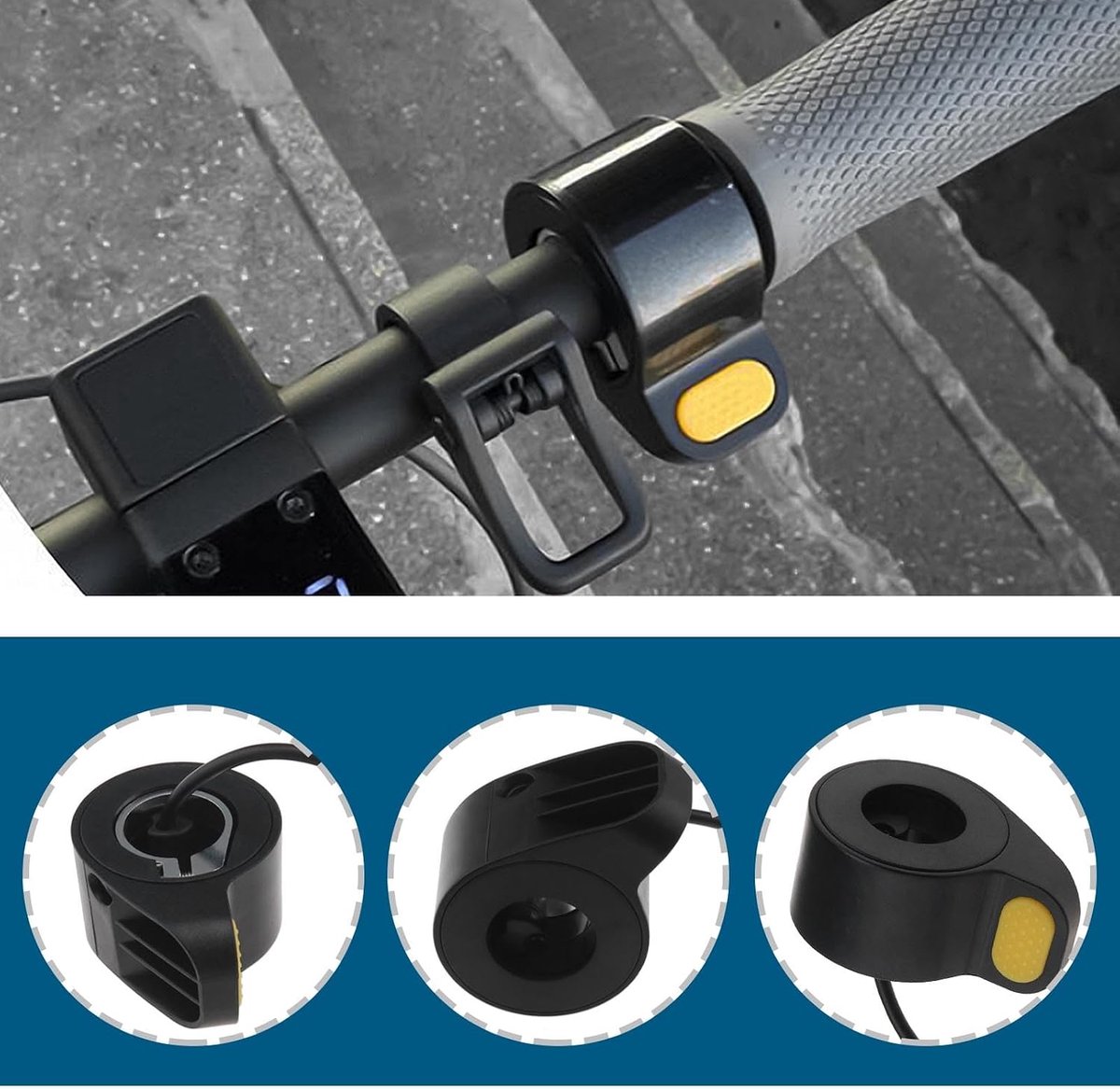 Scooter duimaccelerator - compatibel met Ninebot MAX-G30 - duurzaam plastic - hoge gevoeligheid en gebruiksgemak - ShopVlot