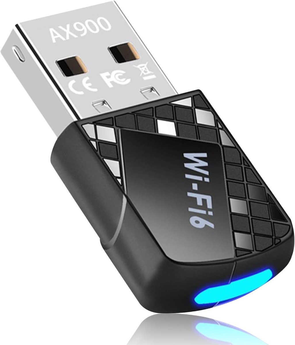 USB WiFi 6 Ax900 - Dual Band 5GHz/2.4GHz - WiFi Stick USB 2.0 - Snel en stabiel internet voor PC - ShopVlot
