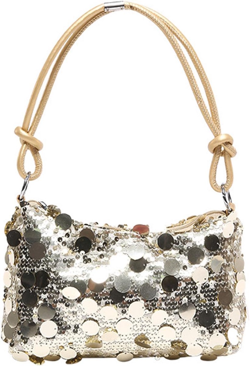 Dames Pailletten Handtas Avondtas - Glitter Pailletten - Met Rits - Perfect voor Feest - ShopVlot