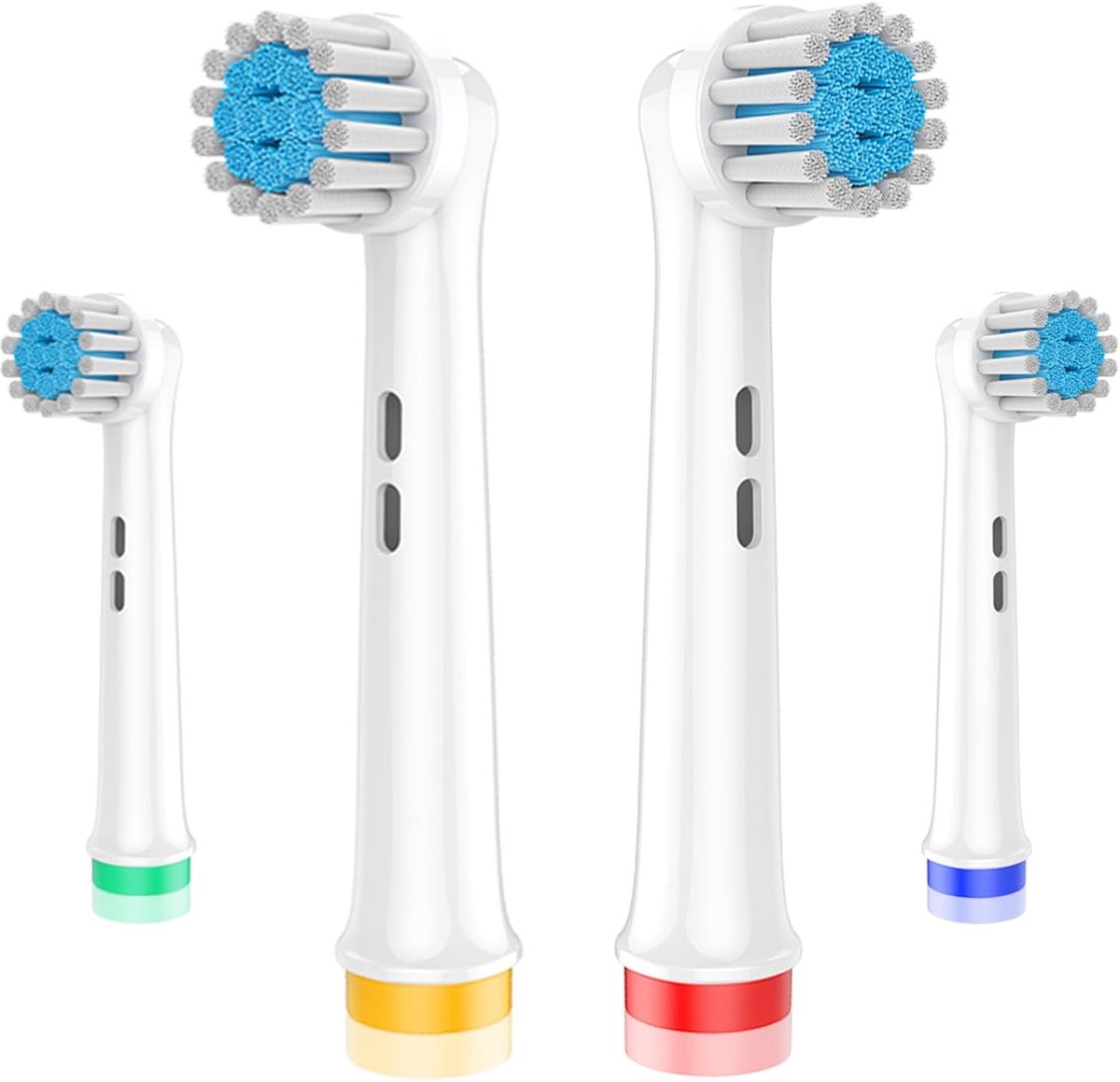 SWGOTAVervangende Tandenborstelkoppen Compatibel met Oral-B Elektrische Tandenborstels, 4 Stuks, Extra Zachte Borstels voor Gevoelige Tandenplak, Ronde Kop Passend voor Braun Grepen 3756 3757 3765 3744 3709 3762 4739