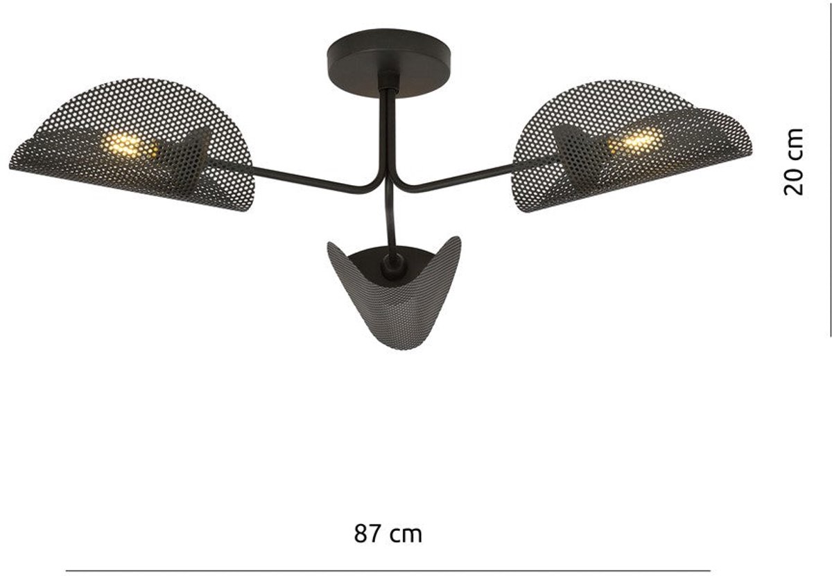 GOMEZ 3 BLACK LIGHT FIXTURE