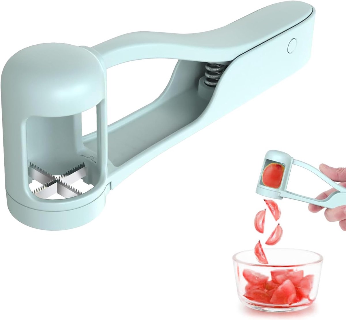 Tomatensnijder, druivensnijder, druivensnijder, geschikt voor peuters en baby's, kersentomaatontpitter - ShopVlot