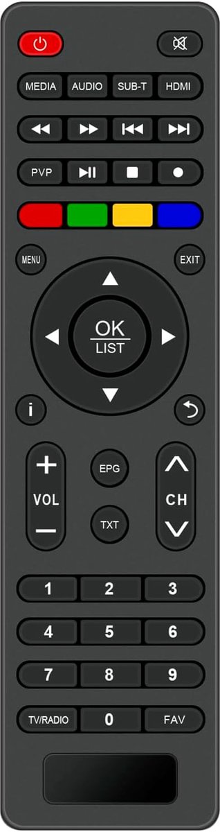 ALLIMITY Remote Control Compatible with Xoro Receiver HRT 8729, HRT 8772, HRT 8770, HRT 8730, MRK 7670, MRK 7622, MRK - ShopVlot