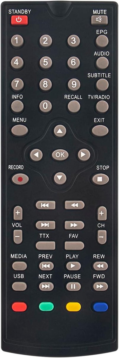 ALLIMITY Remote control compatible with Sedea FujiOnkyo Decoder TNT HD SNT912 FT912 - ShopVlot