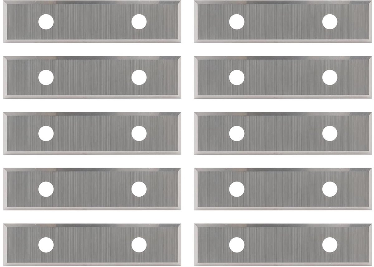 Square 50mm Carbide Inserts, 10 Pieces Cutting Blades for Reversible Sheets Edge Milling Cutter, Paint Scraper-4 Sides - ShopVlot