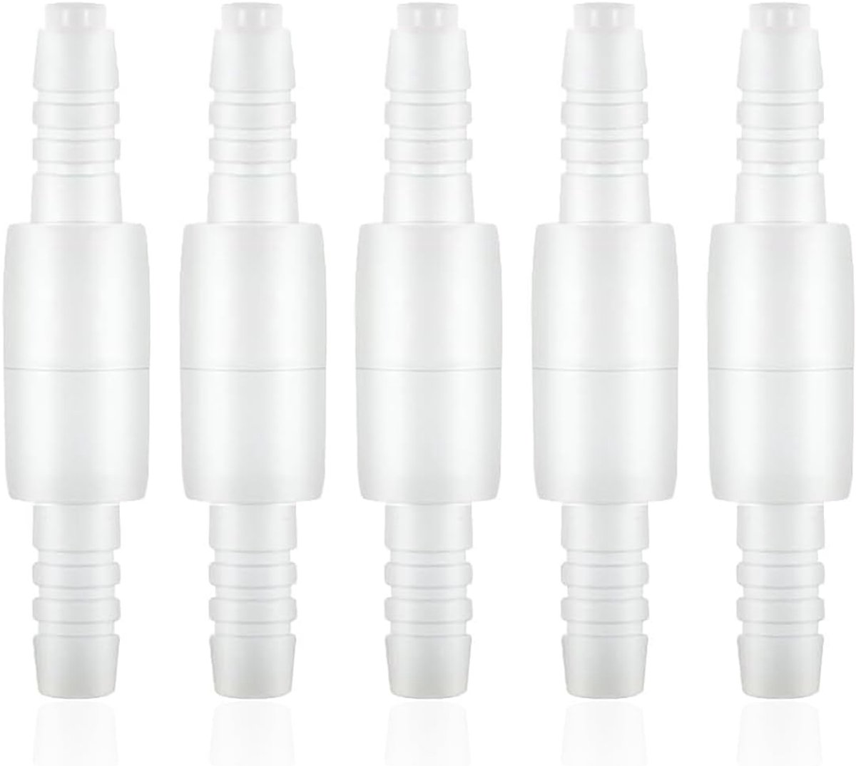 Hose connector set 5 stuks - draaibare verbindingen - voorkomt draaien van slangen - eenvoudig te gebruiken - SnelShoppen