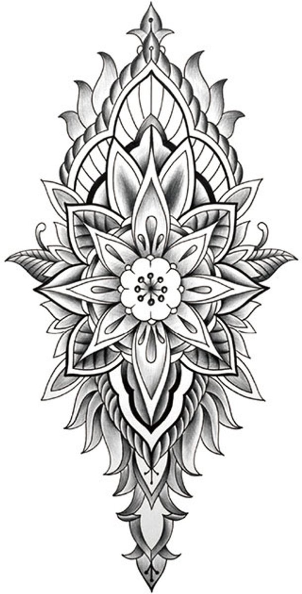 Tijdelijke tattoo mandala 3 dagen