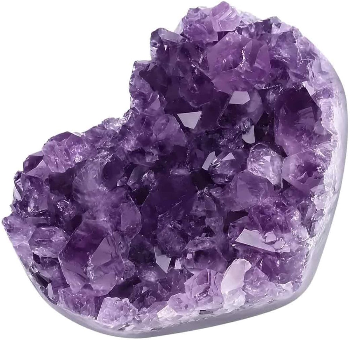 Amethist kristal druse 4-5cm - hartvormig - natuurlijke energie - voor meditatie - SnelShoppen