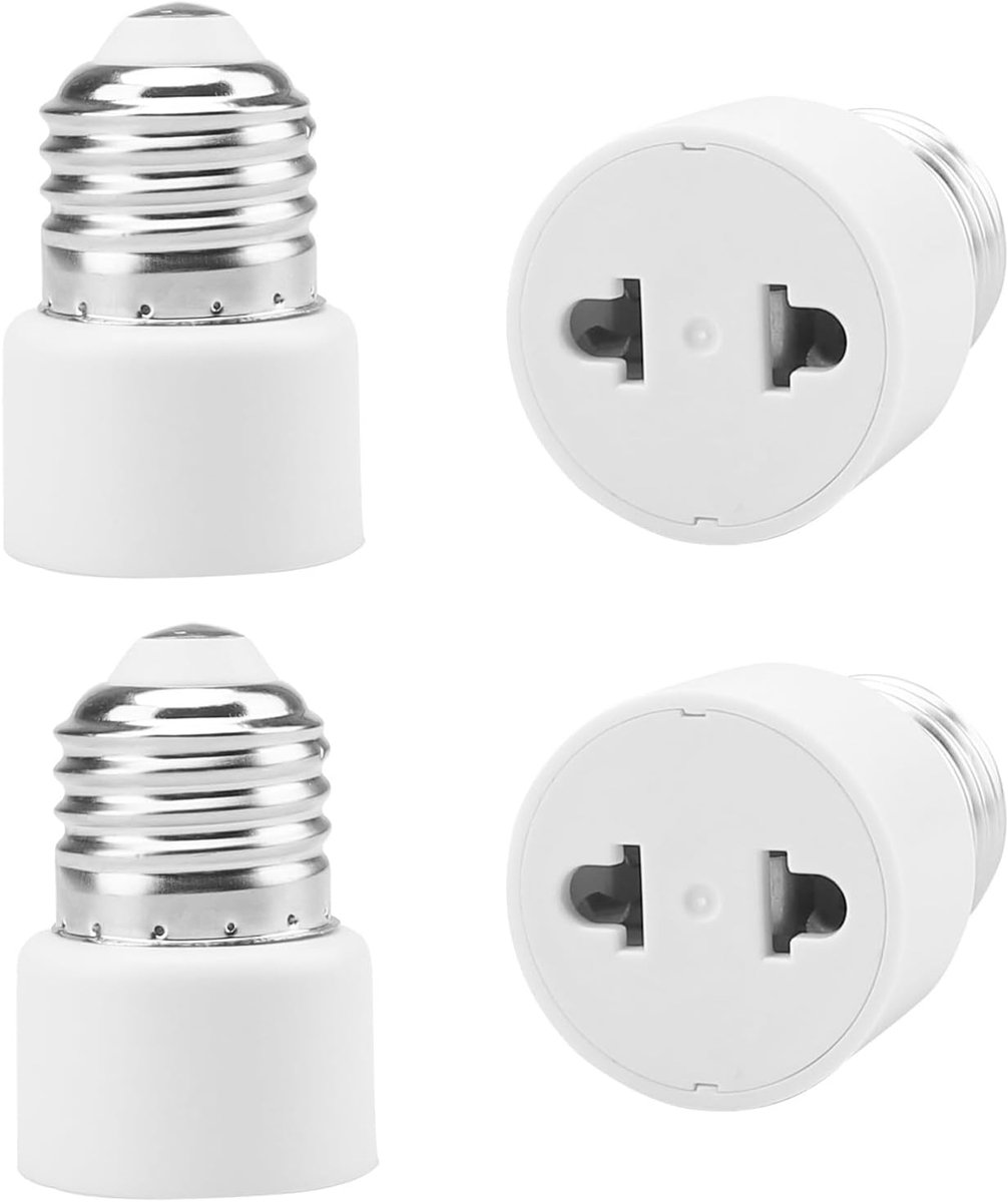 E27 lampenhouder adapter set van 4 - E27 schroefvariant - 2-pins aansluiting - ideaal voor buitenverlichting - SnelShoppen