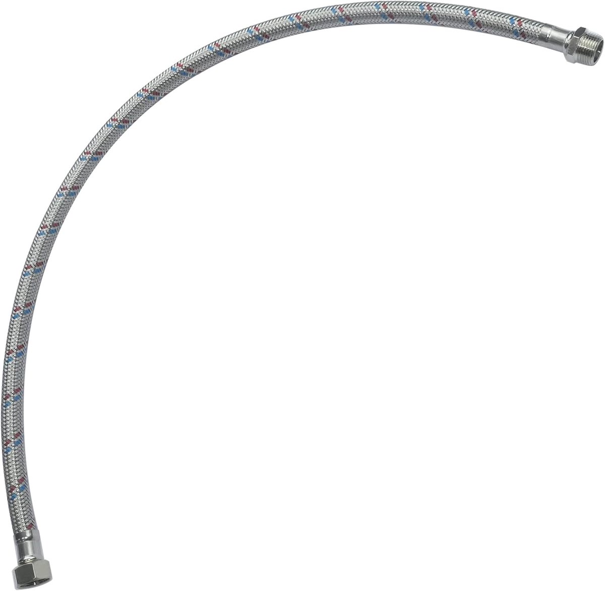 Flexibele aansluitslang 600 mm - 3/8'' mannelijke - vrouwelijke aansluiting - ideaal voor kranen - SnelShoppen
