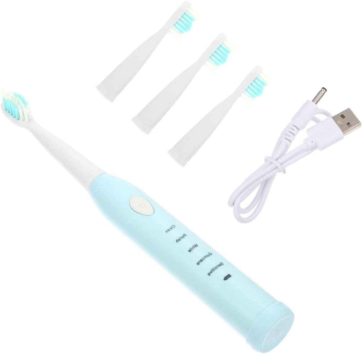 Elektrische Tandenborstel Kinderen - Schoonmaakborstel Tand - Tandenpoetsen - Automatische Uitschakeling - 21 cm - Blauw