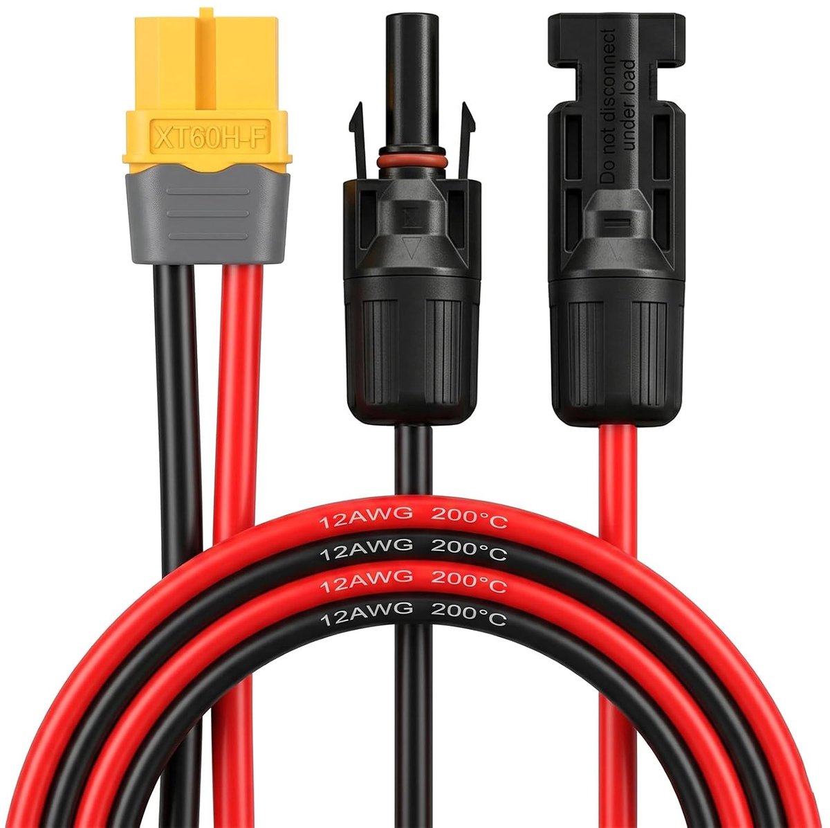 Zonnepaneel adapterkabel 1m - XT60 plug - 12AWG koper - betrouwbare energieoverdracht - SnelShoppen