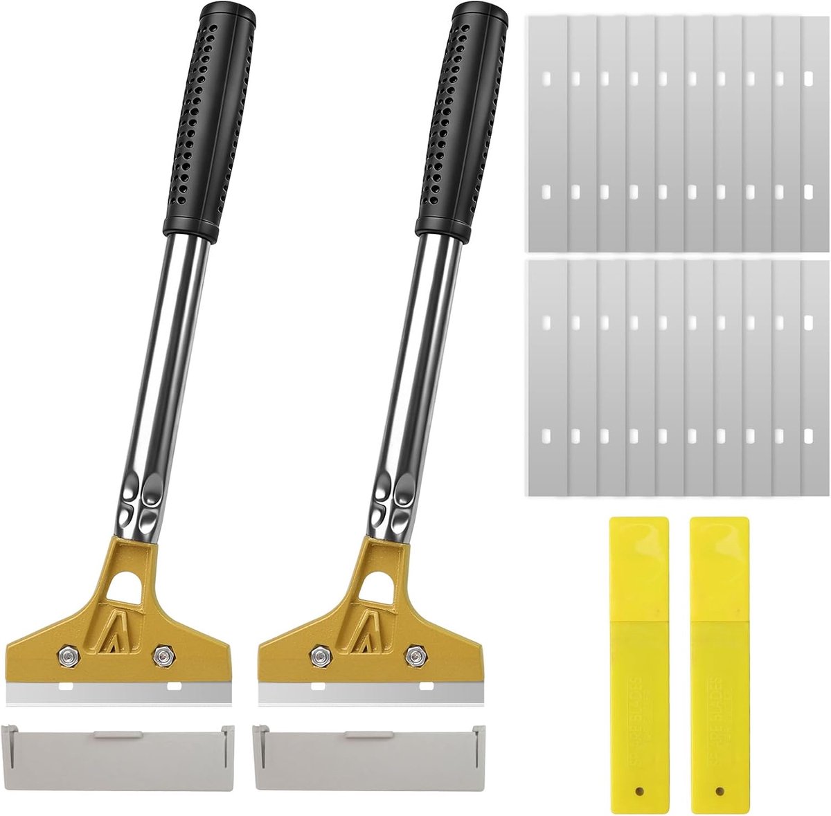 Behangafsteker set 30 cm - met beschermhoes en 20 reservebladen - ideaal voor het verwijderen van behang en verf - ShopVlot