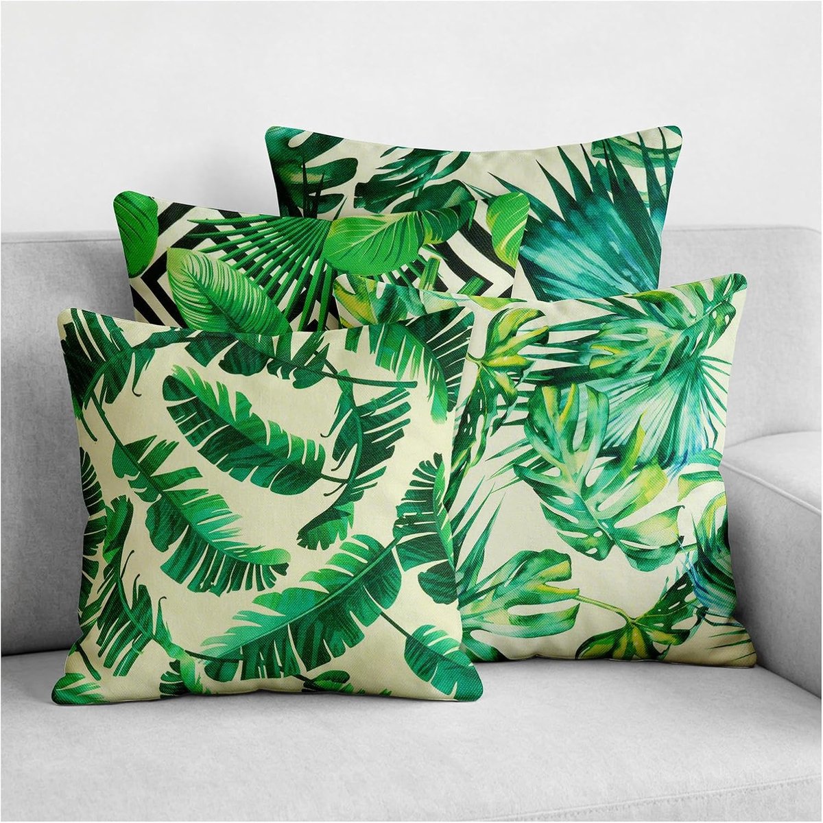 Kussenslopen 45 x 45 cm - Linnen - Zacht en comfortabel - Creëer een natuurlijke sfeer - ShopVlot