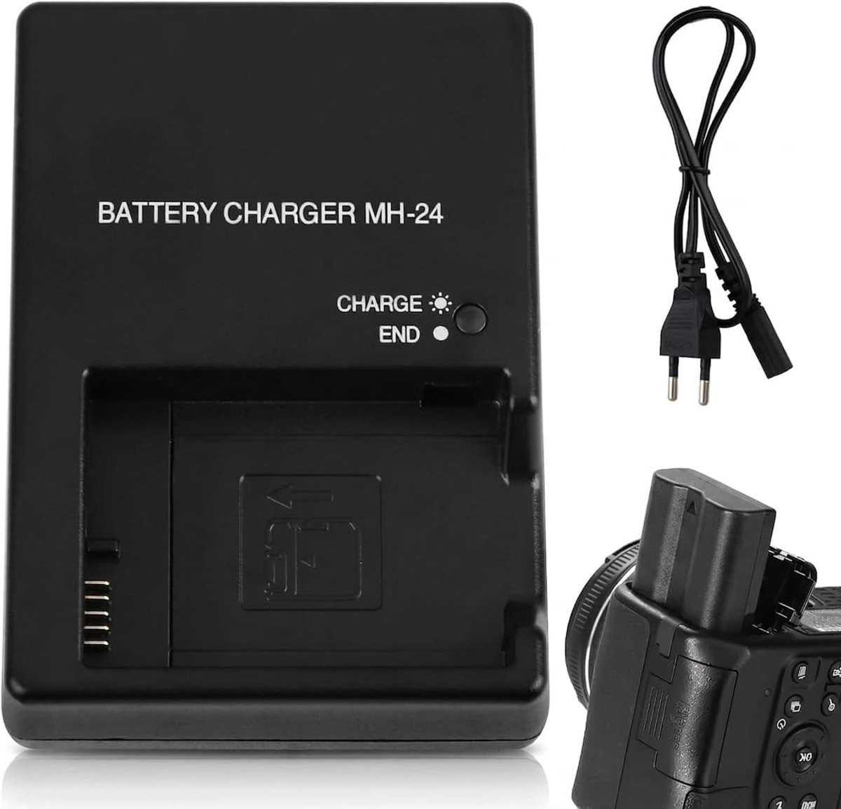 Acculader voor EN-EL14 EN-EL14A - Compatibel met Nikon D3100 D3200 D5100 - Veilige oplading - ShopVlot